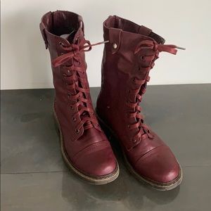 Maroon Sweater lined Boots